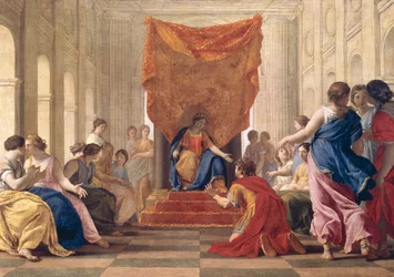 Poliphilus Kneeling Before Queen Eleuterylida, c.1643-44